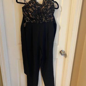 Bebe Black and Lace Jumpsuit - NWT